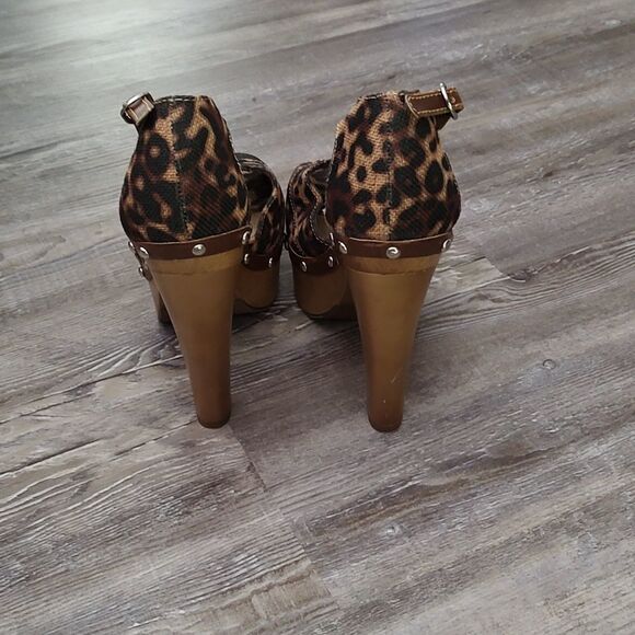 Limelight Tracy animal  print platform heels Sz 9 - Picture 4 of 7